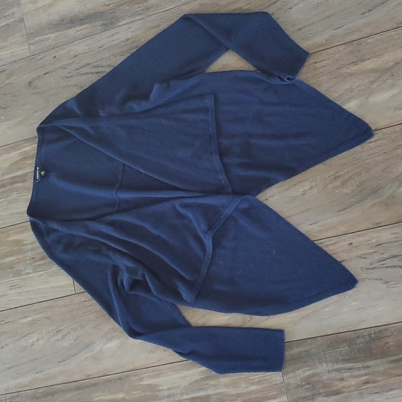 Torrid Women Cardigan Open Front Wrap Waterfall  sweater sz 0 (L/12) - Picture 2 of 8